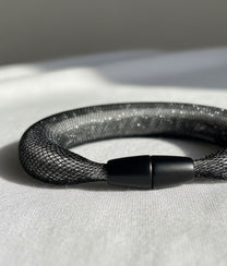 NEON PVC Black White Bracelet