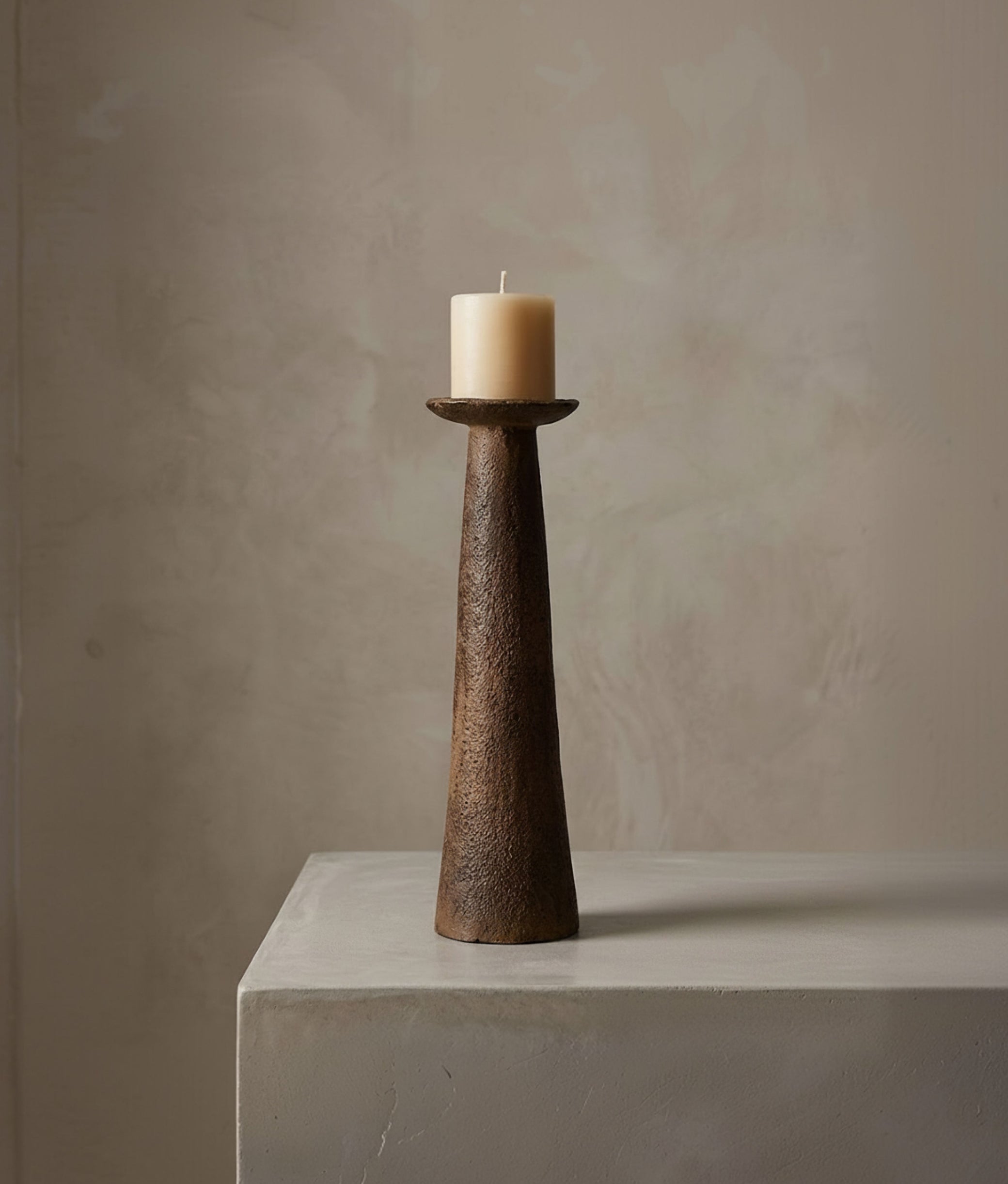 NIZA Ash Candle Holder Aluminium D12