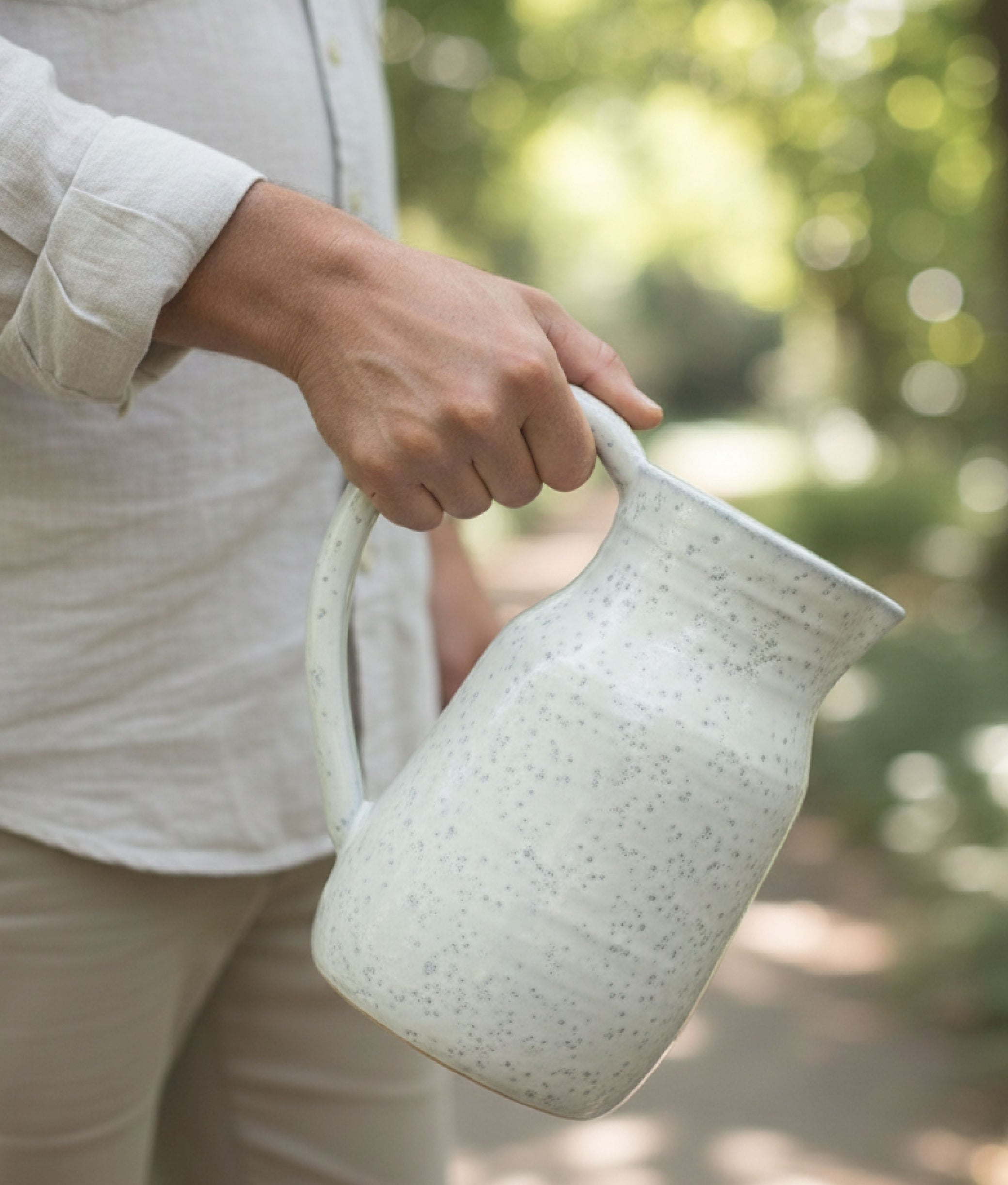 Noelle White Glazed Jug