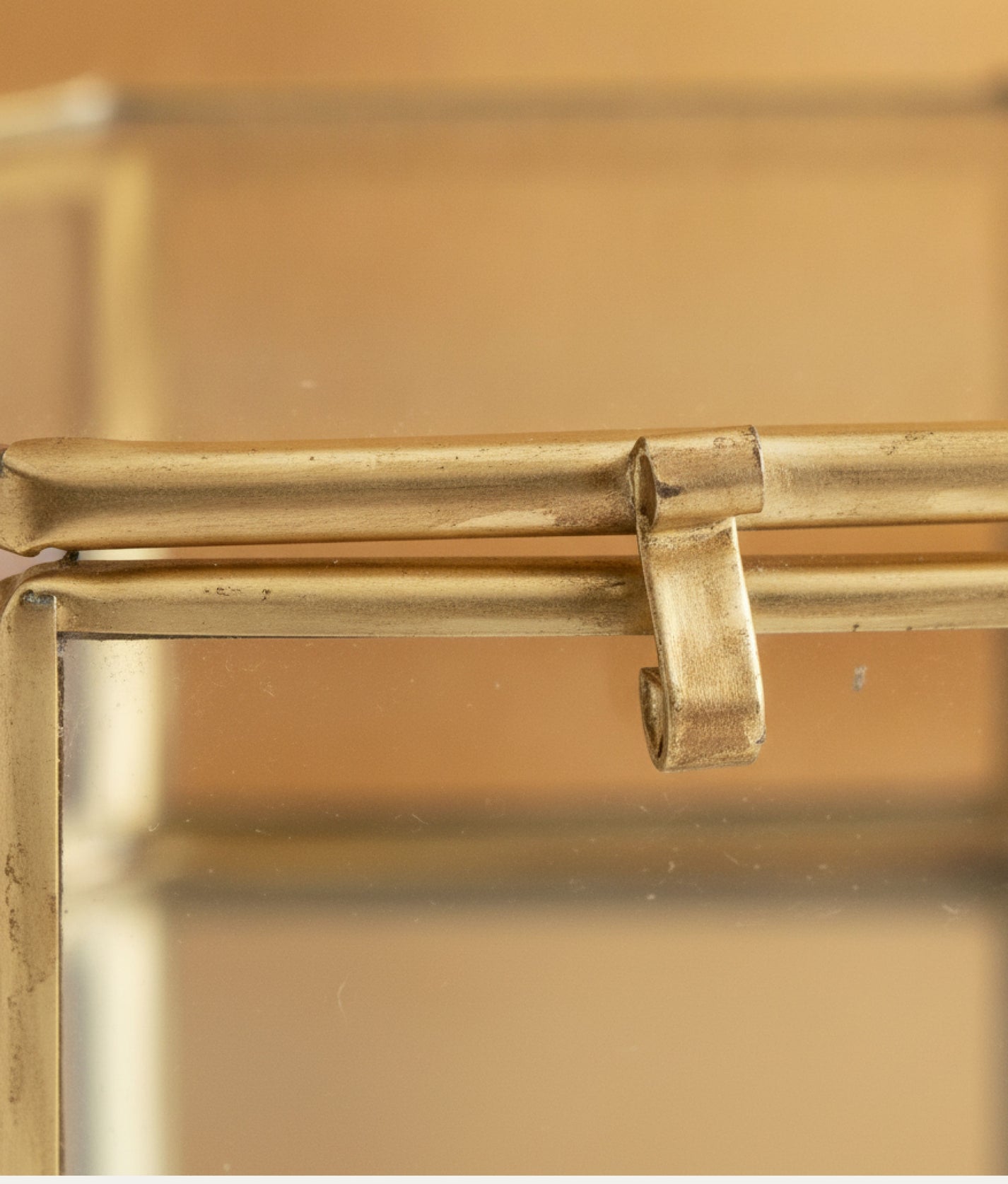 Brass Octagonal Glass Box