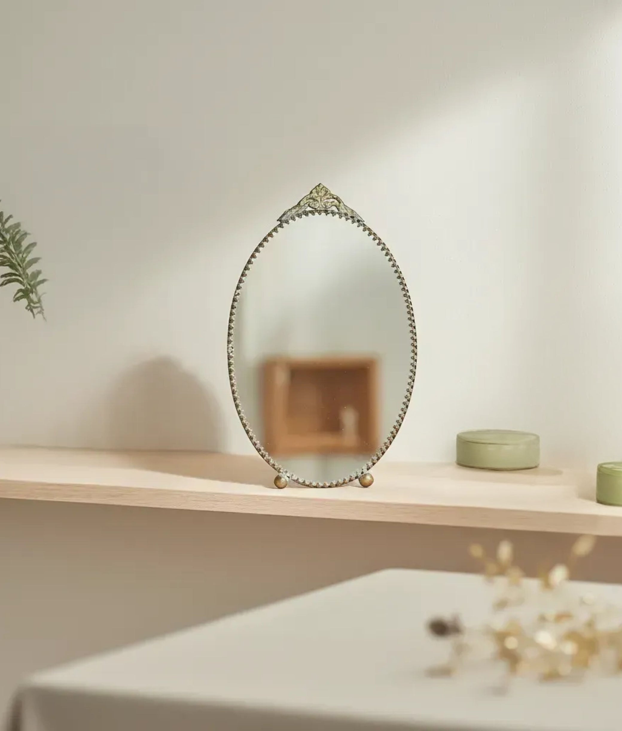 French Oval Mirror