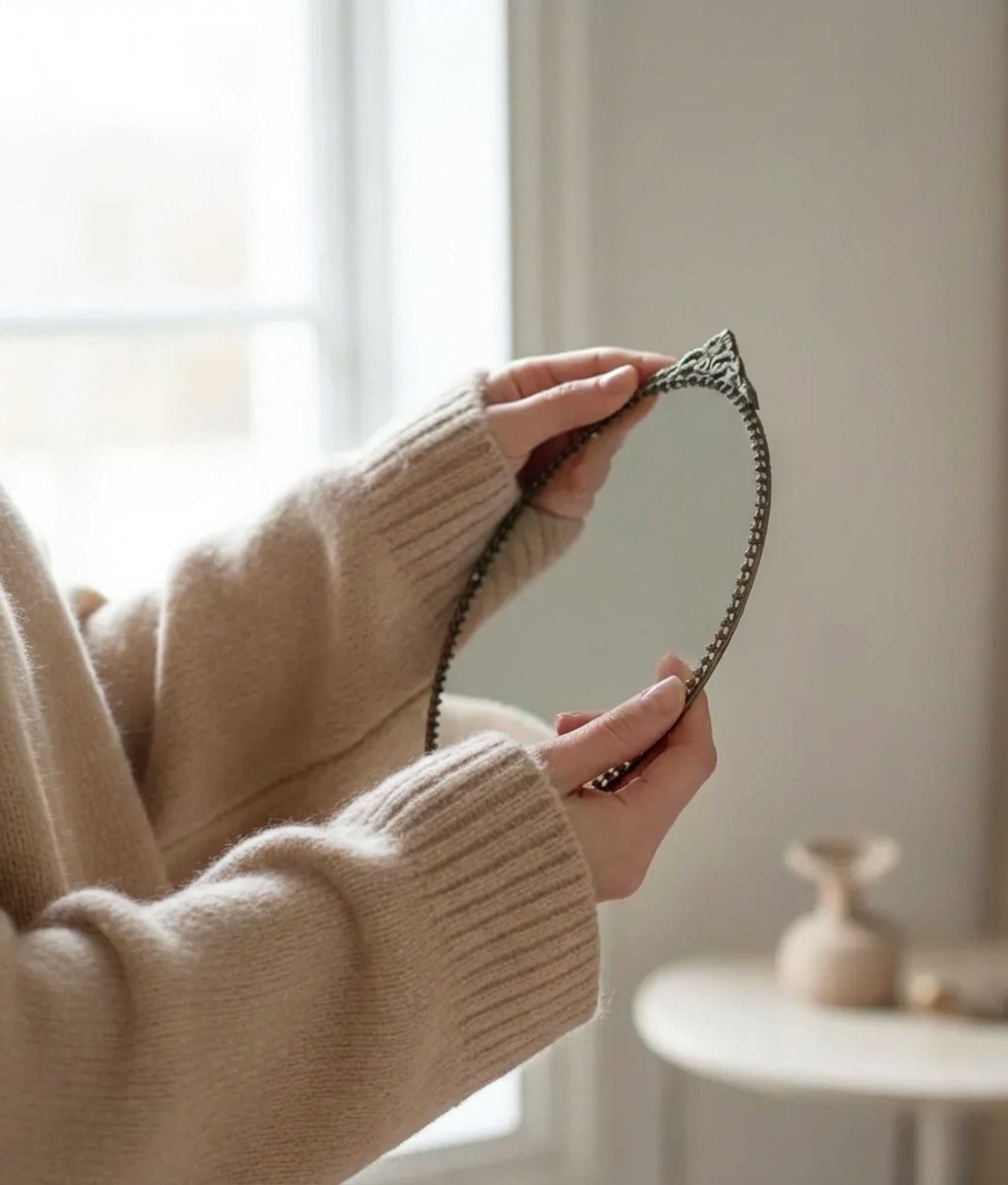 French Oval Mirror