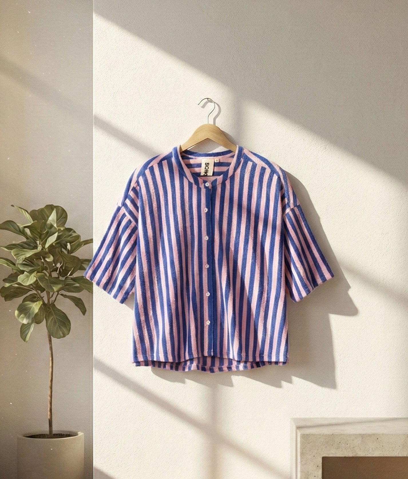 Bongusta Oversized Shirt in Dazzling Blue Rose