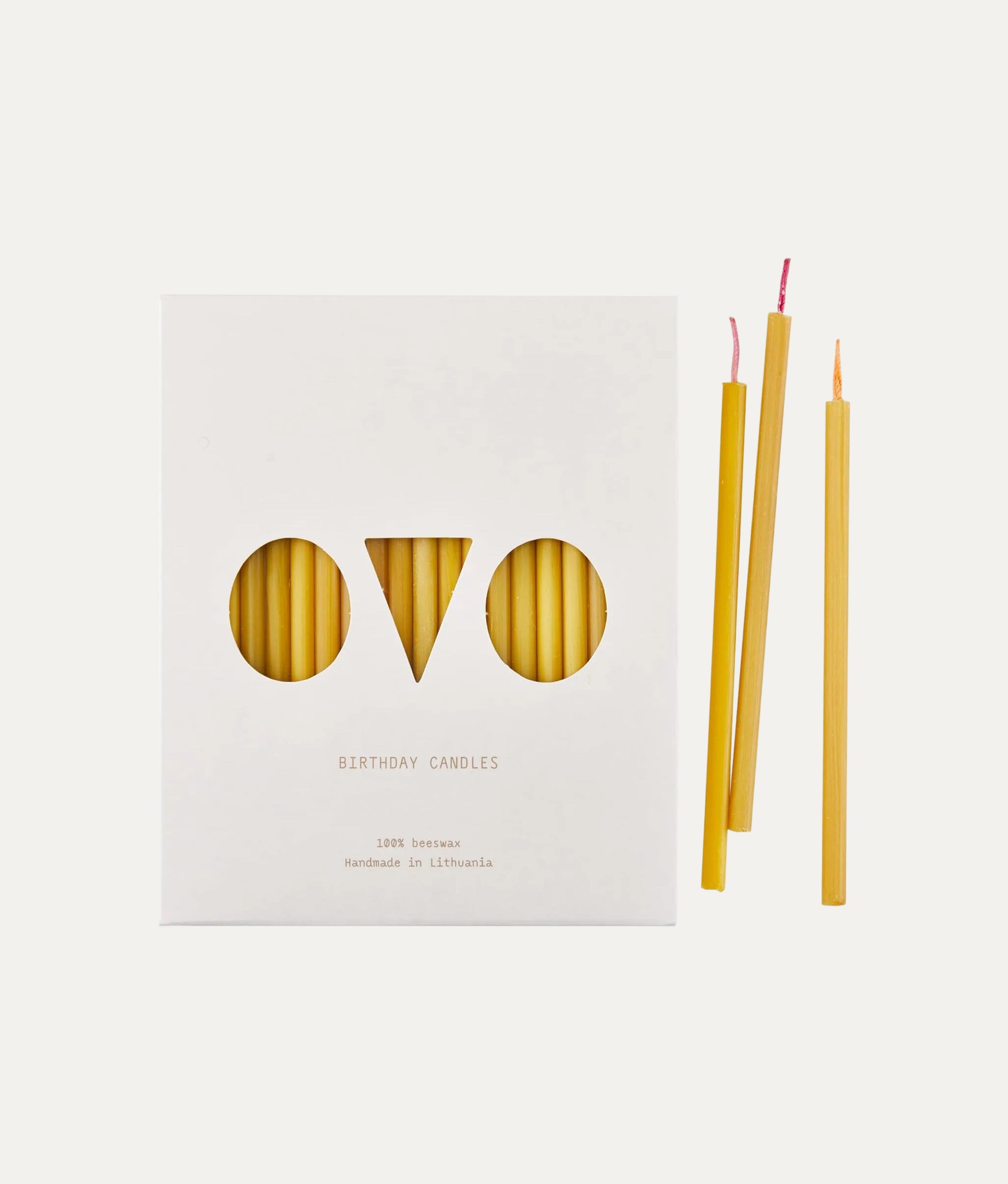 Beeswax Birthday Candles 20pcs