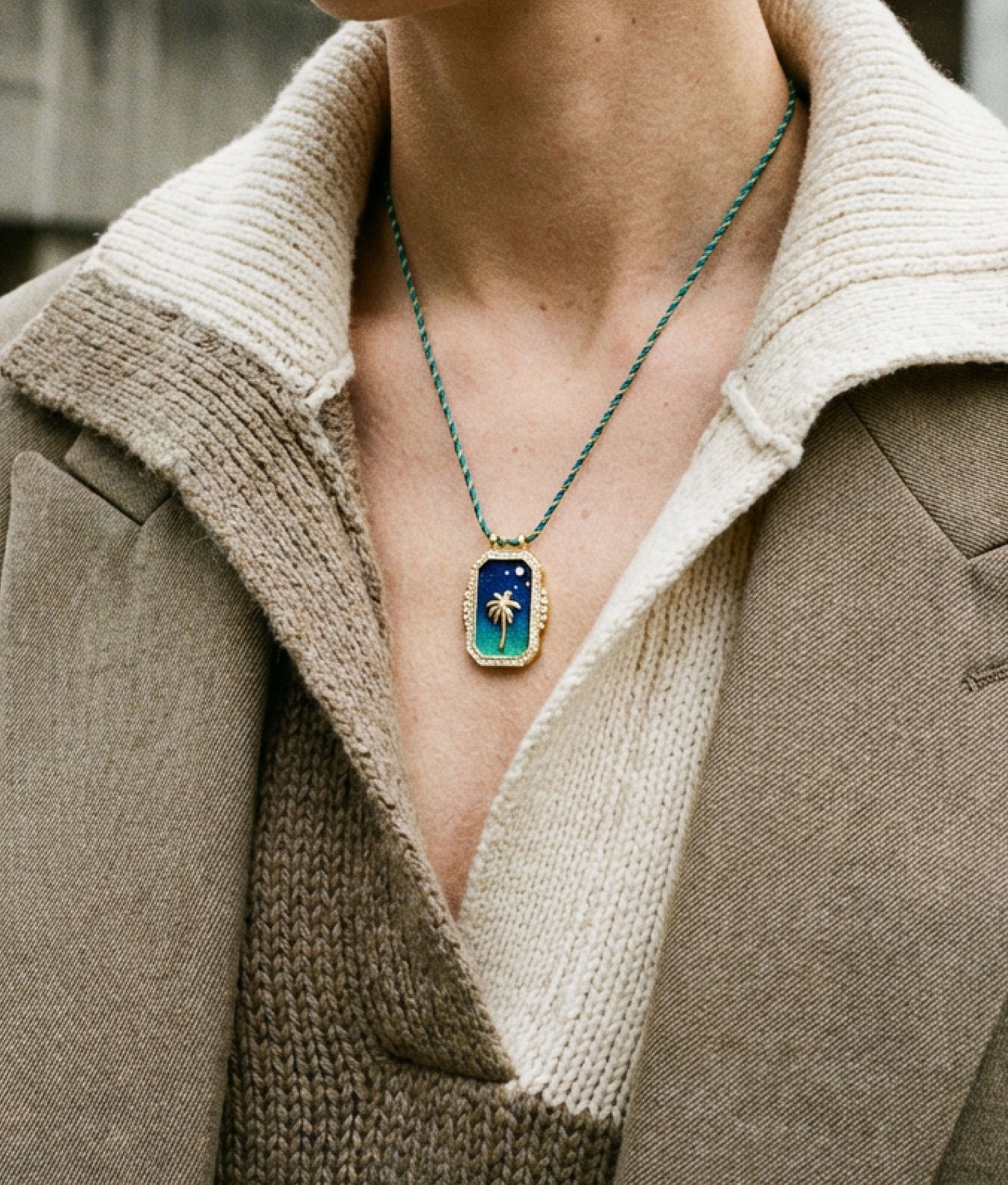 Palm Boheme Pendant Necklace