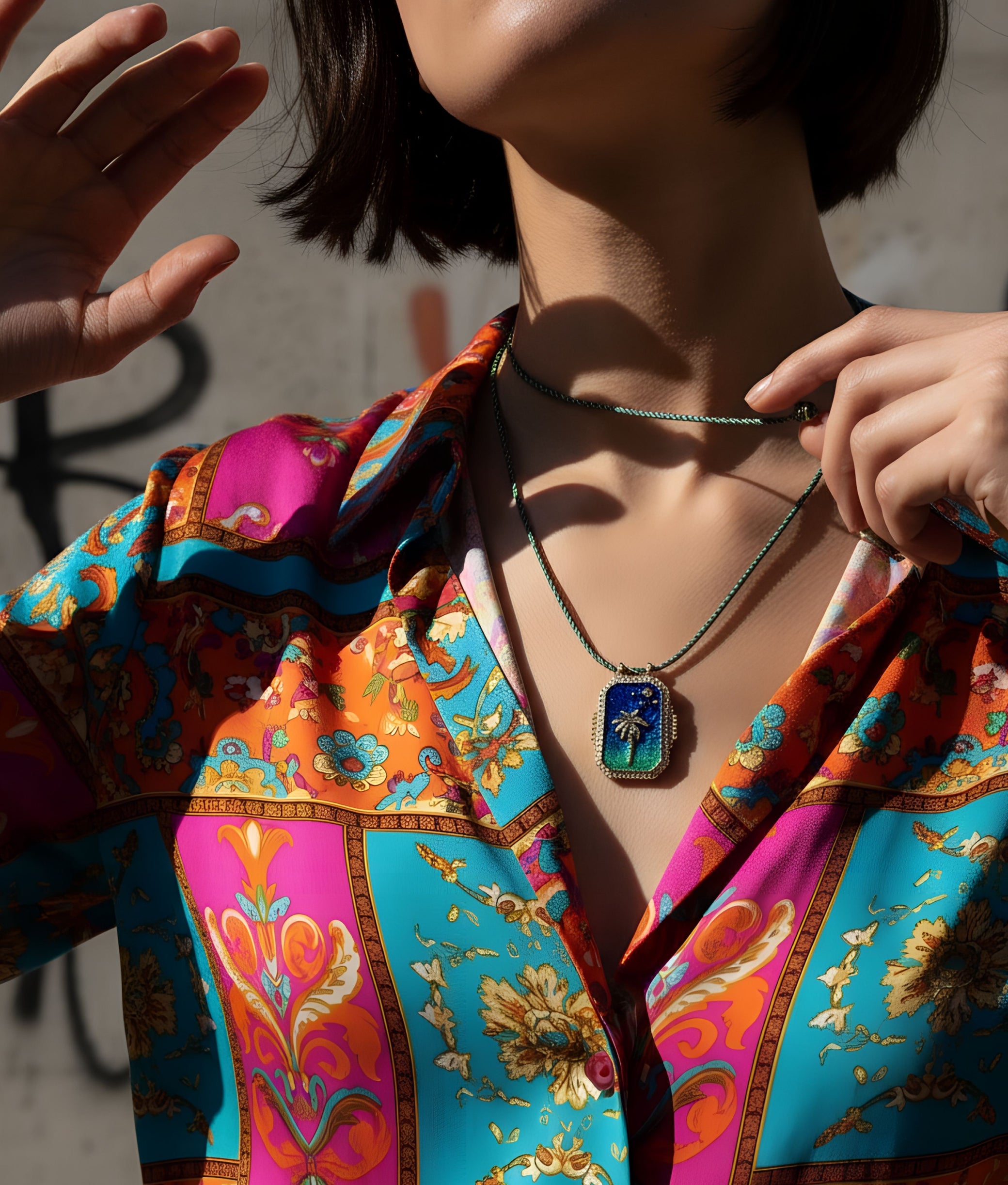 Palm Boheme Pendant Necklace