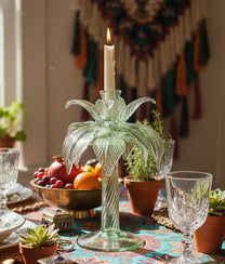 Large Palm Candle Stand
