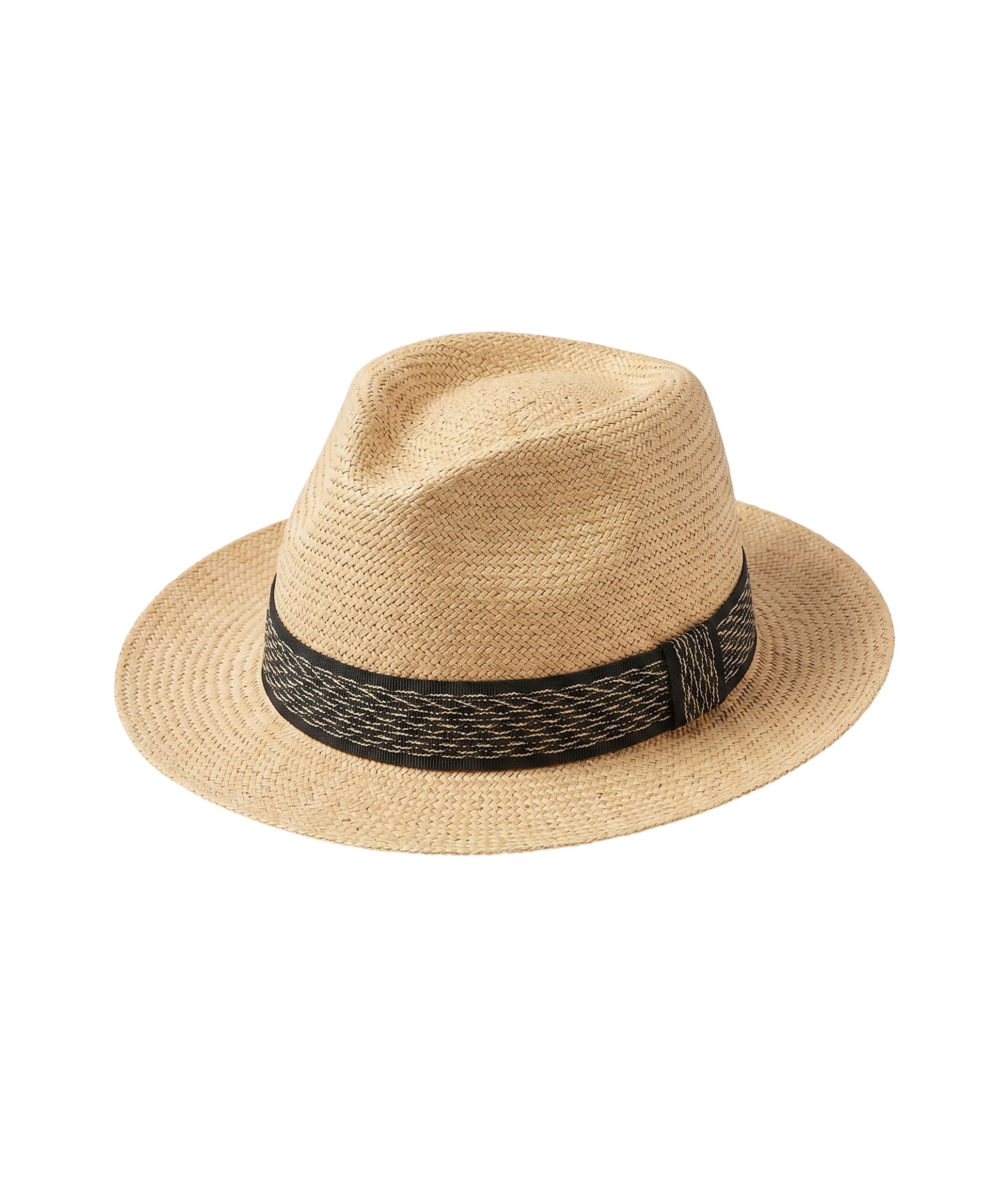 Panama Hat with Handwoven Ribbon