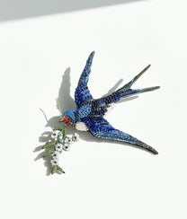 Peace Swallow Brooch