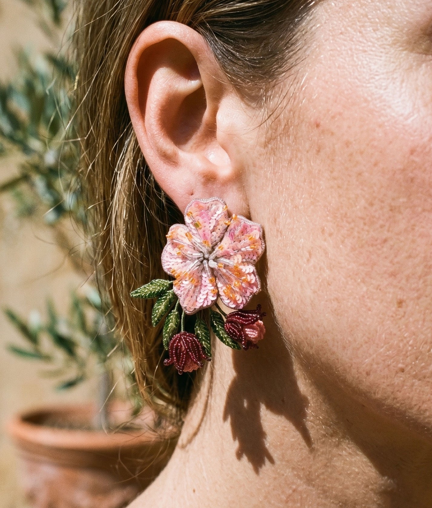 Peach Blossom Earrings