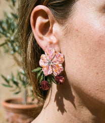 Peach Blossom Earrings