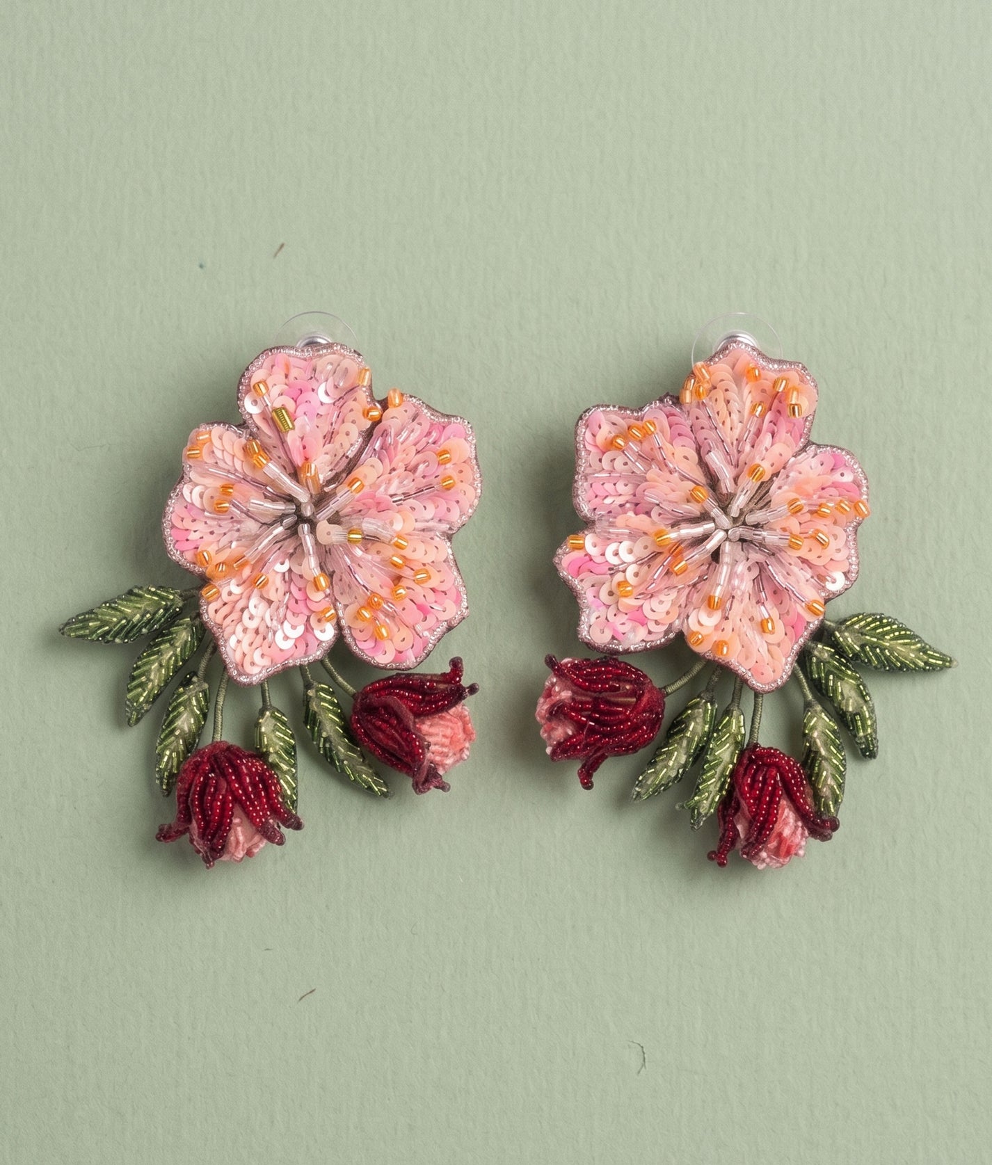 Peach Blossom Earrings