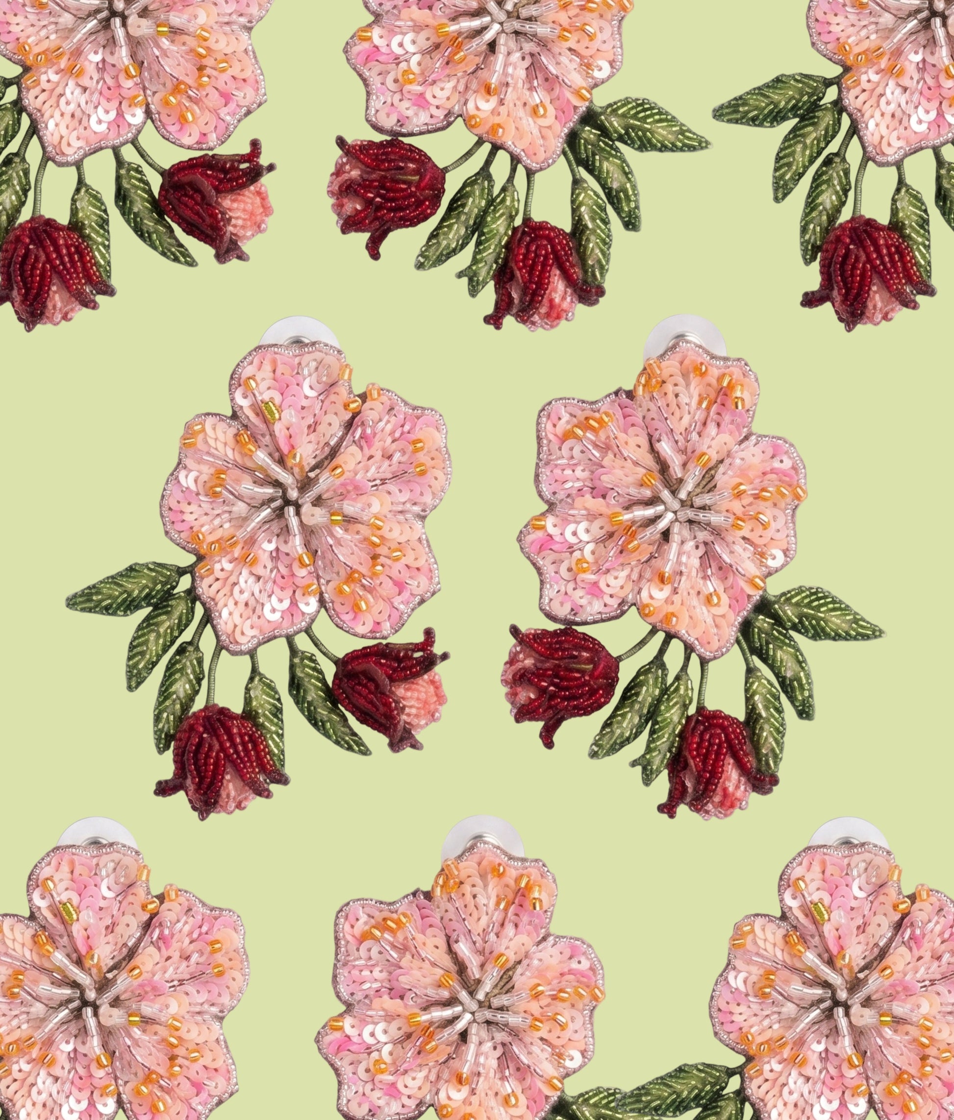 Peach Blossom Earrings