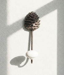 Pinecone Hook w/ Ceramic Knob