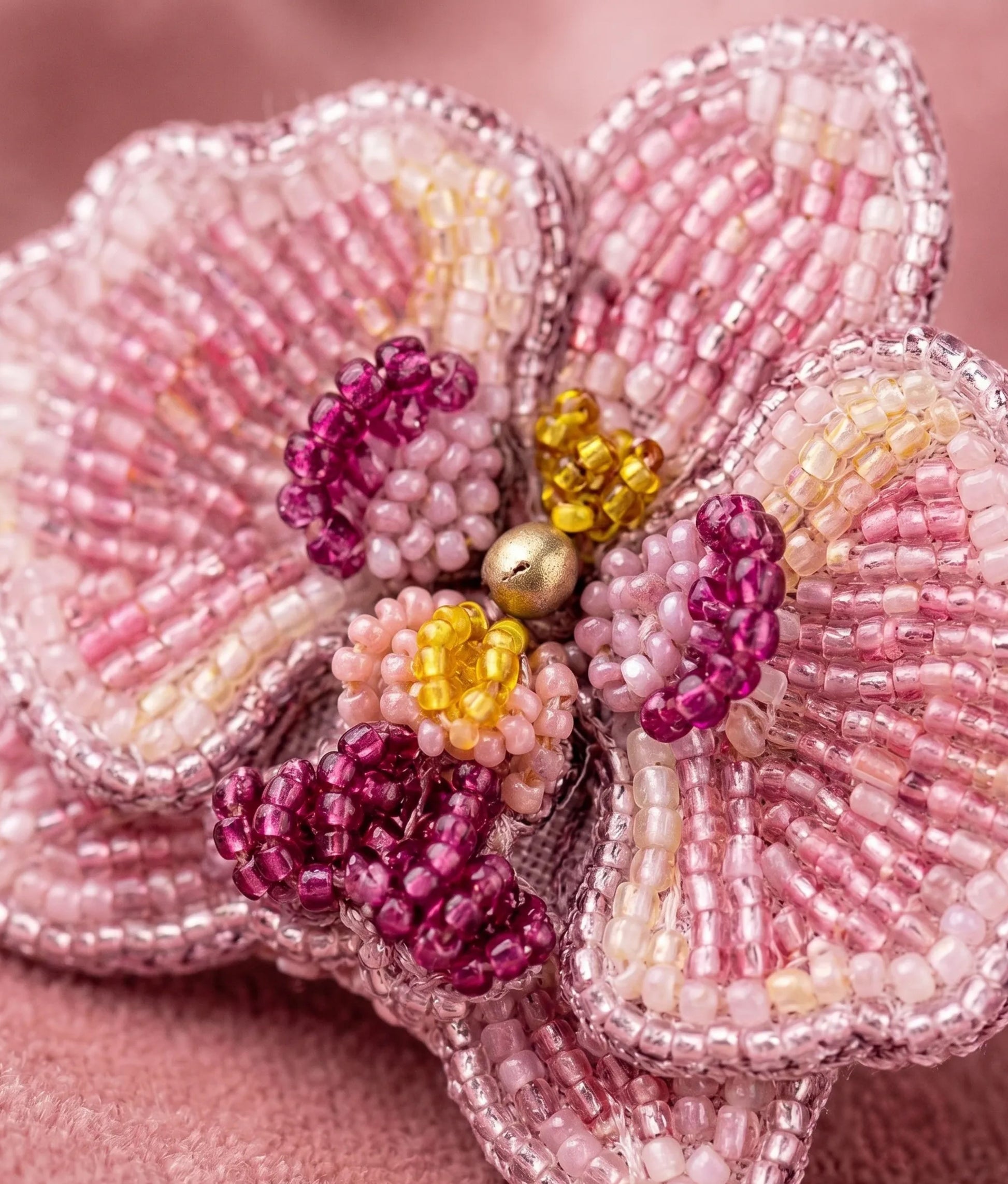 Pink Orchid Earrings