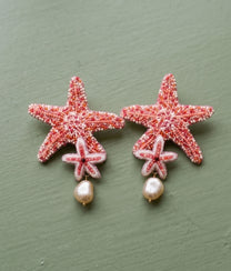 Pink Sea Star Earrings