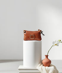 Pochette Cognac Cow Bag