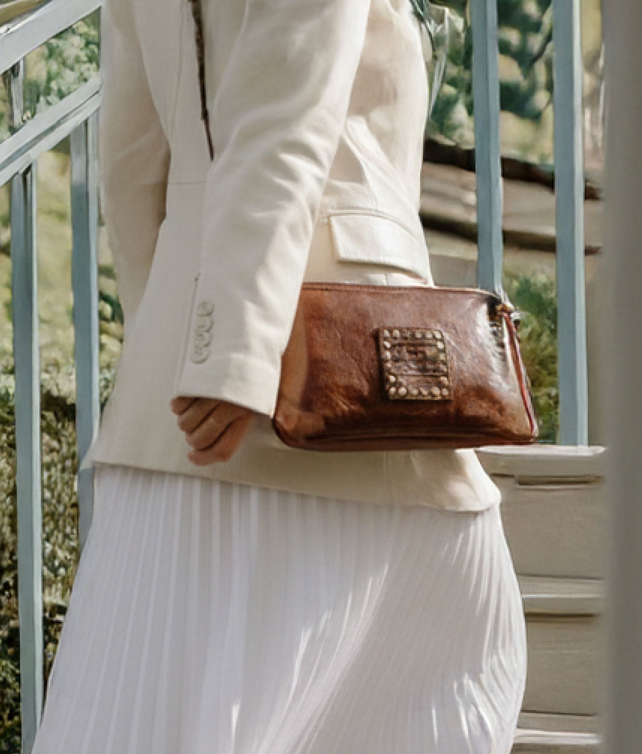 Pochette Cognac Cow Bag