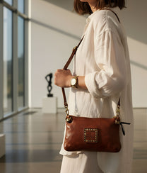 Pochette Cognac Cow Bag