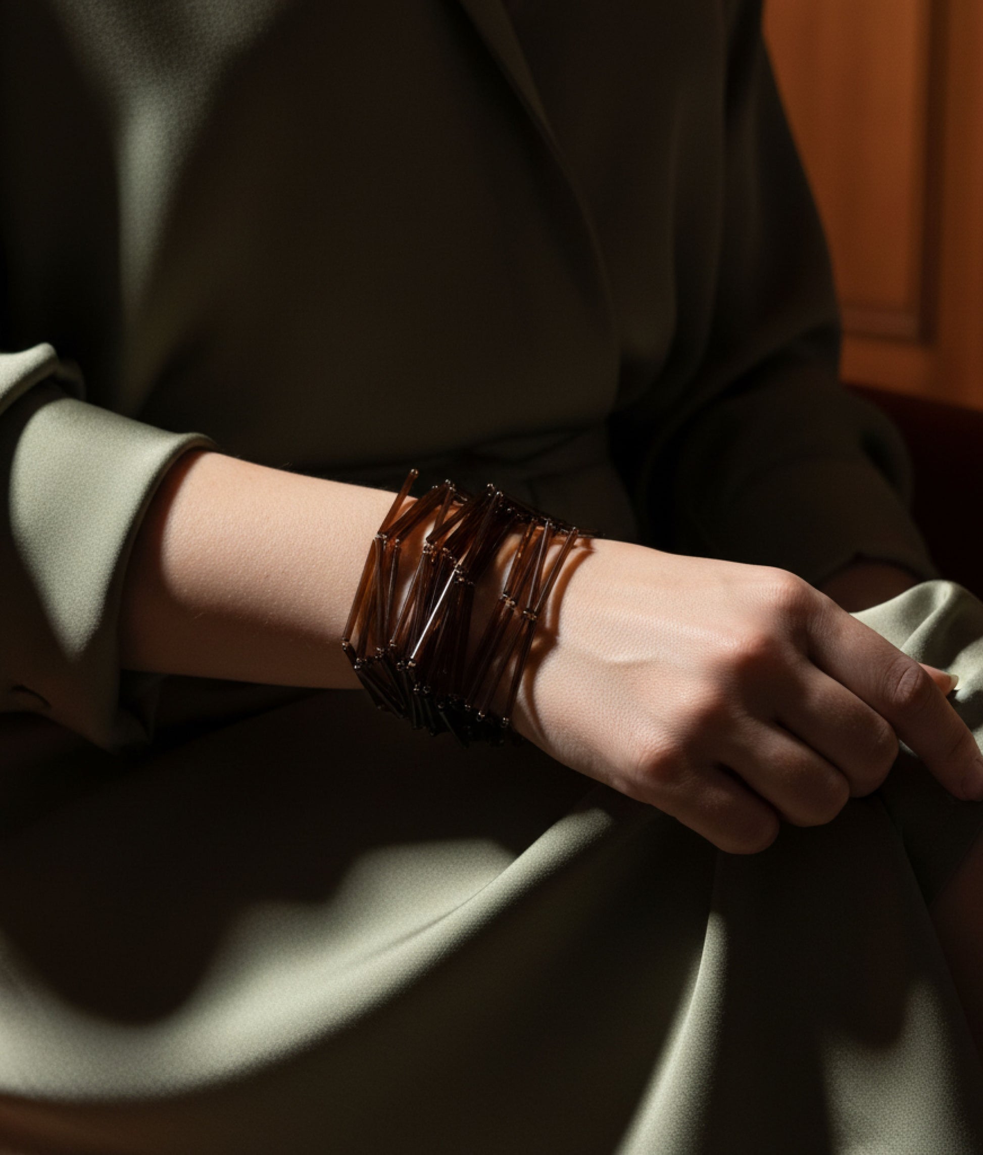 PON PON GLASS Bronze Bracelet