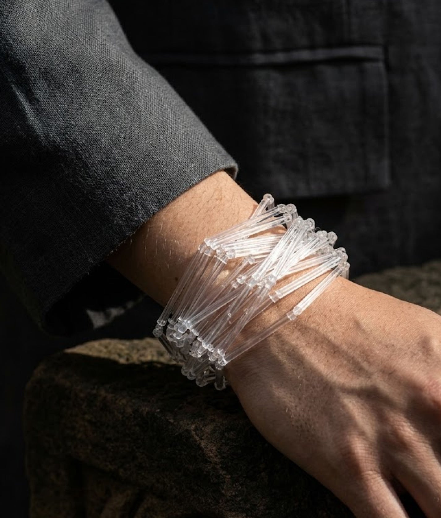 PON PON GLASS Milk Bracelet