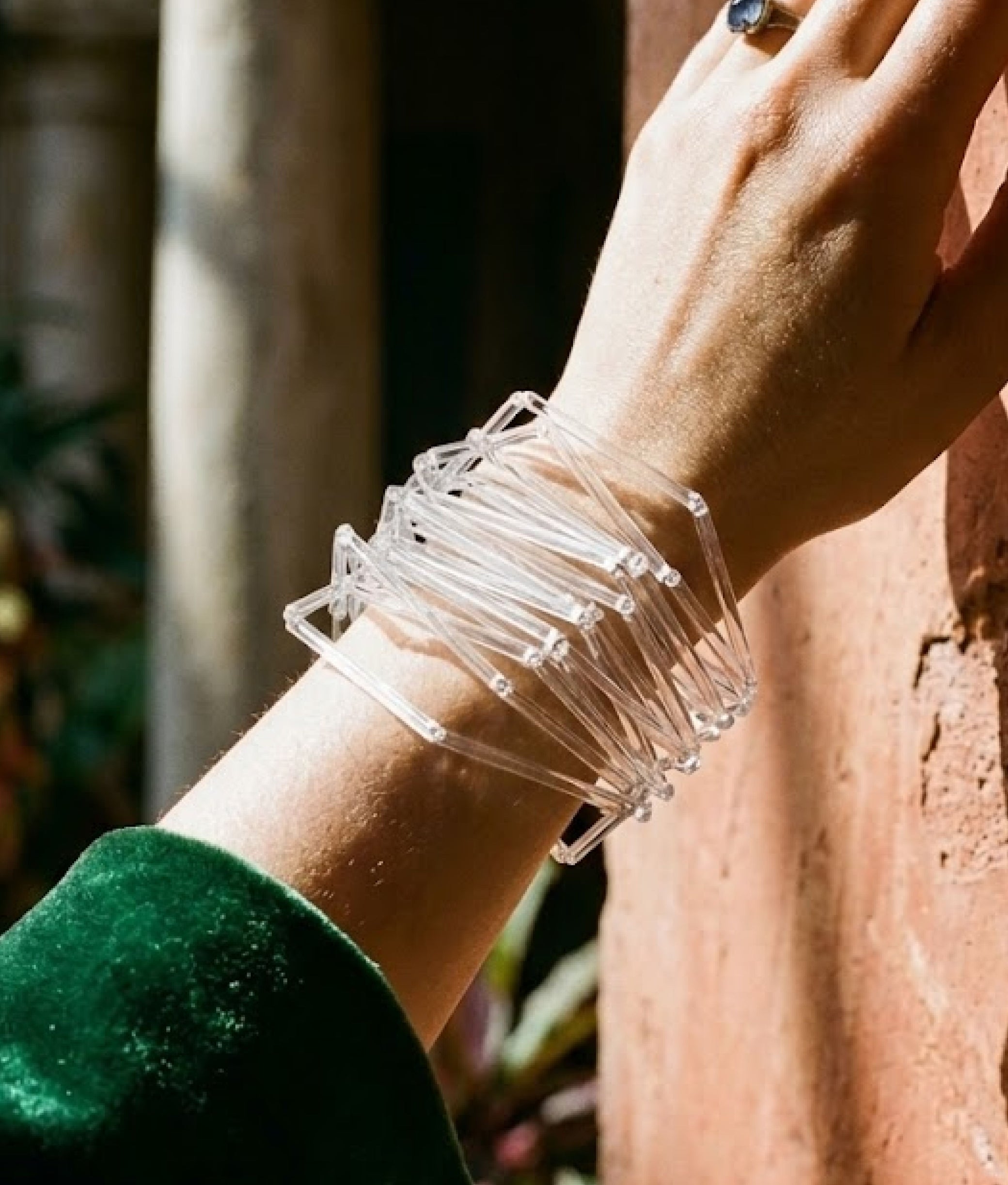 PON PON GLASS Transparent Bracelet