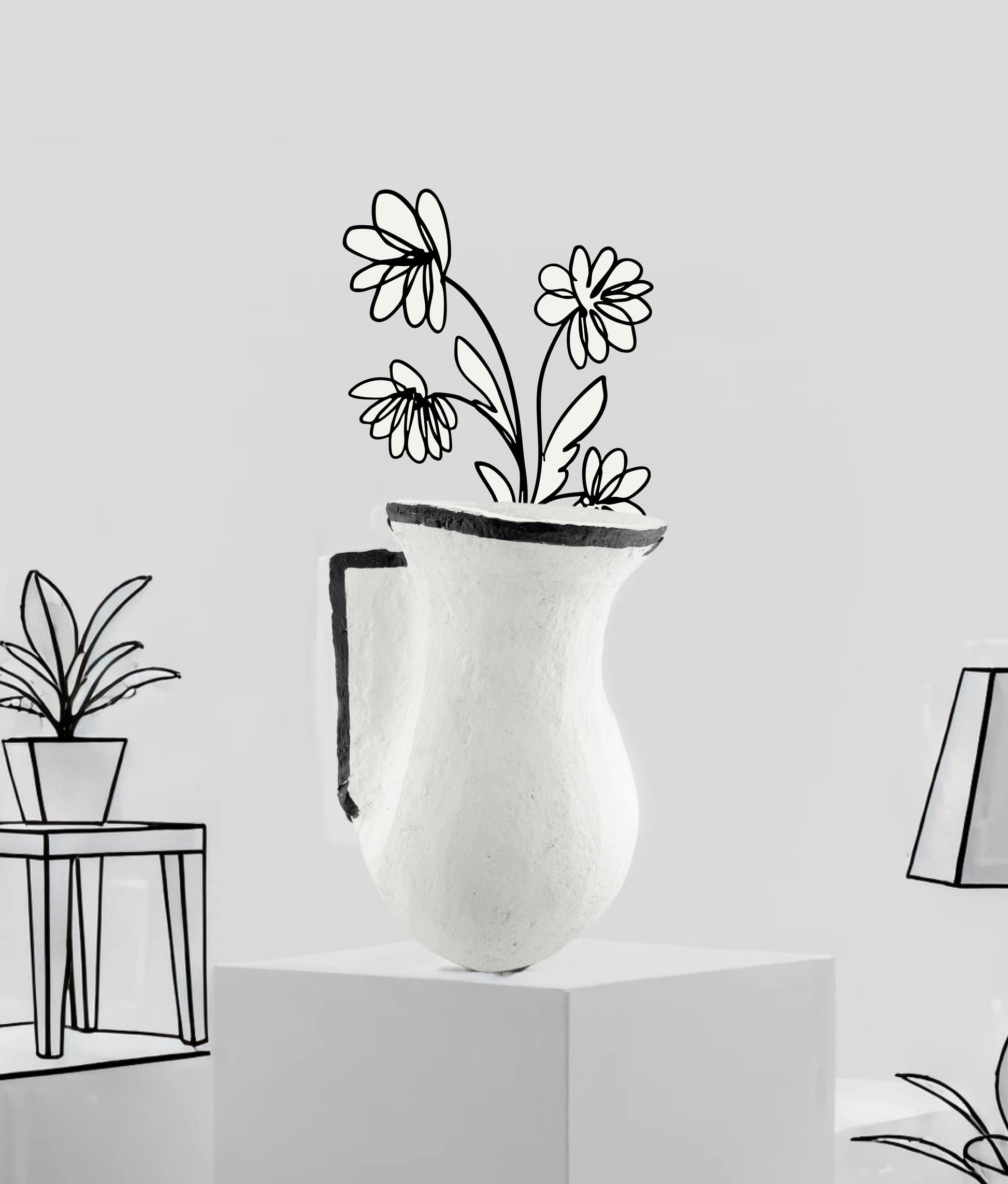 Pot en Papier Mâché