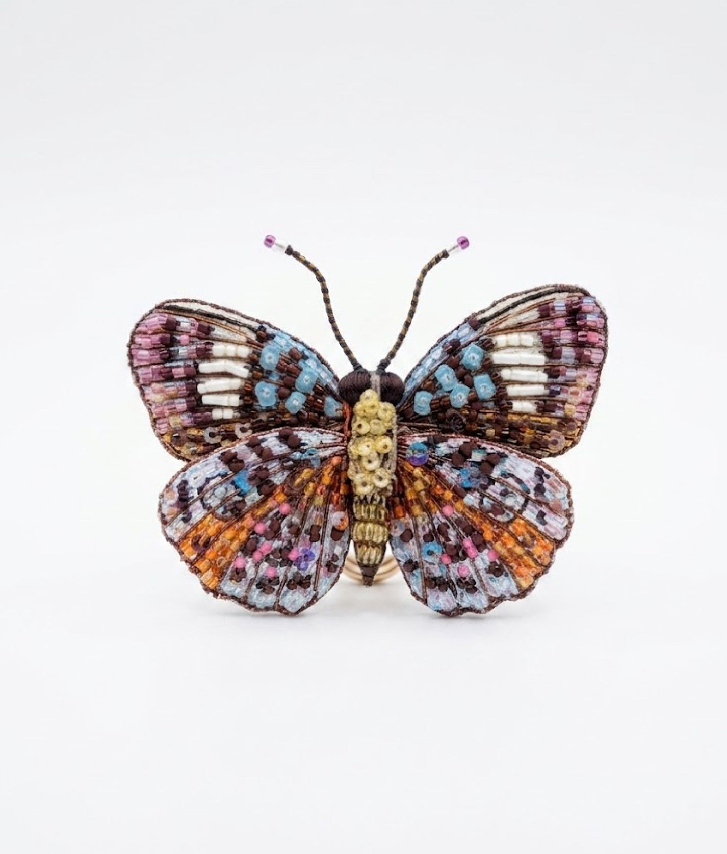 Purplewing Butterfly Brooch
