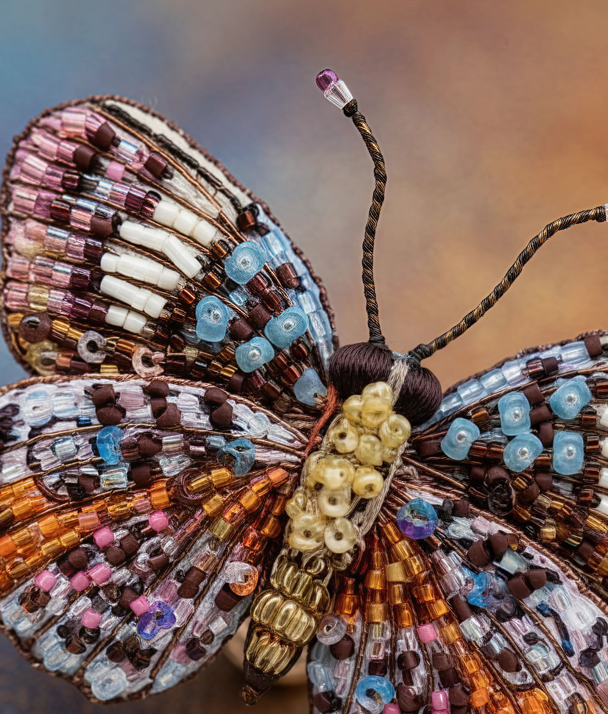 Purplewing Butterfly Brooch