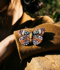 Purplewing Butterfly Brooch