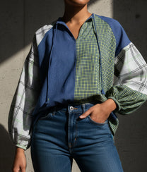 Multi Blue Pushkar Blouse