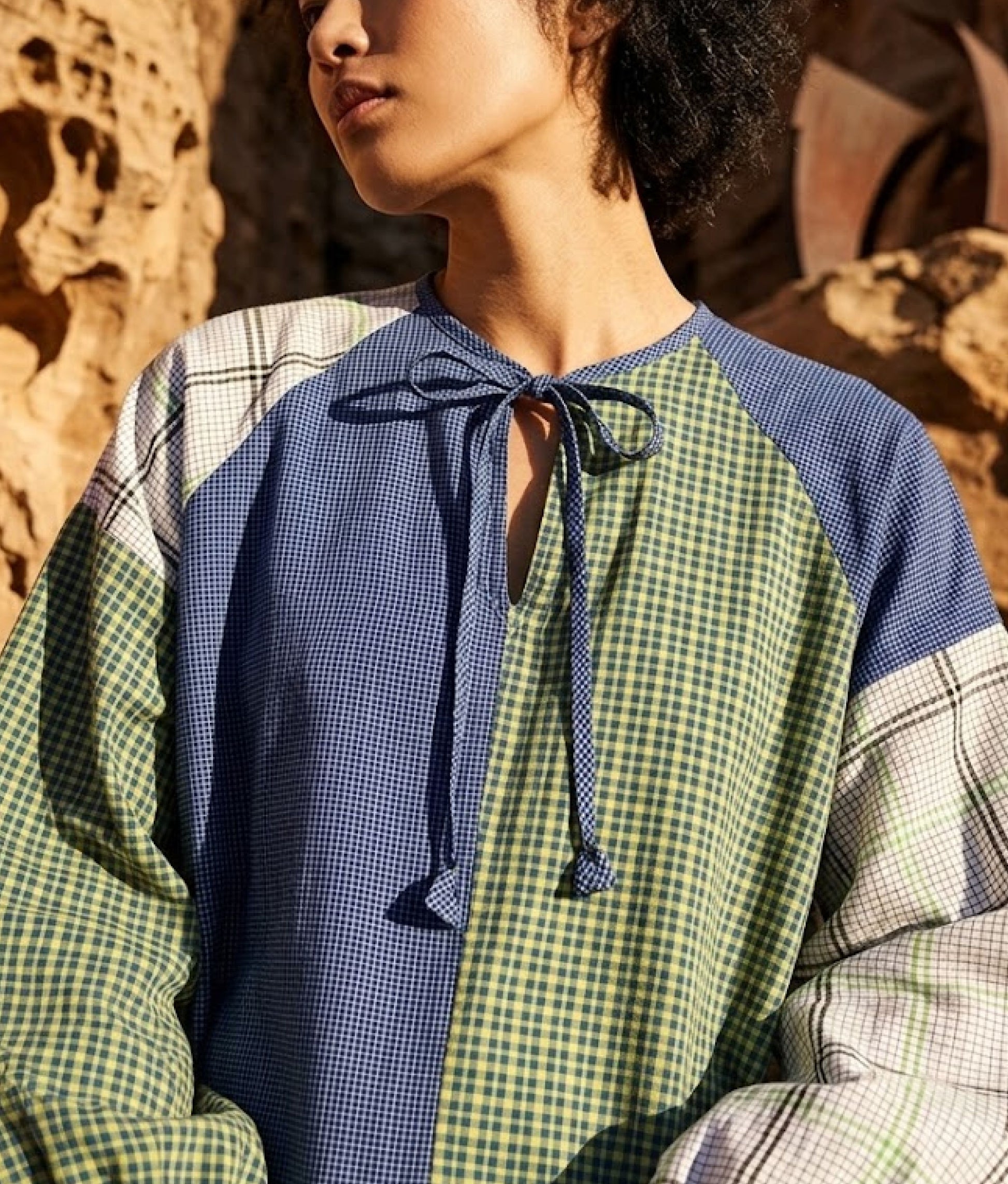 Multi Blue Pushkar Blouse