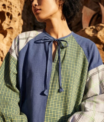 Multi Blue Pushkar Blouse