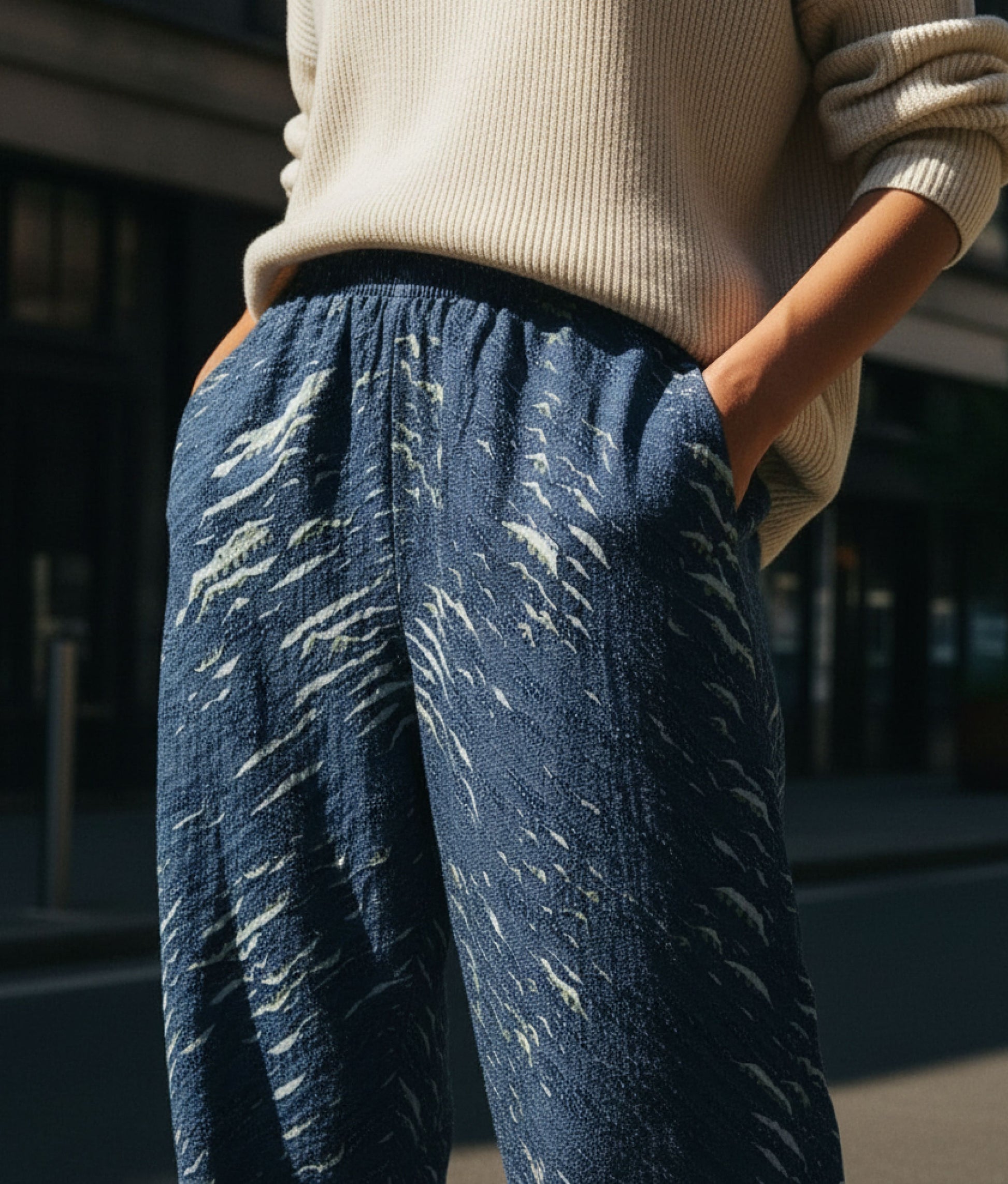 Multi Blue Pushkar Pants