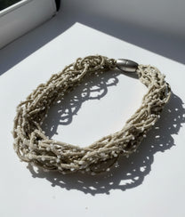 PUNTINATA Beige Necklace