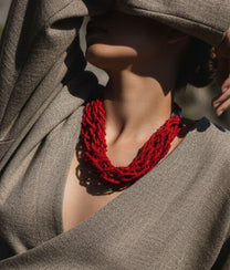 PUNTINATA Red Necklace