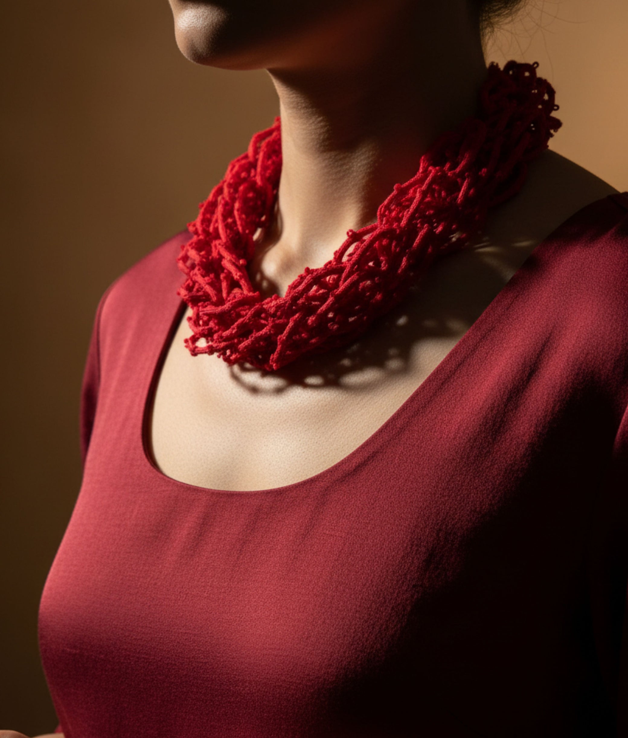 PUNTINATA Red Necklace