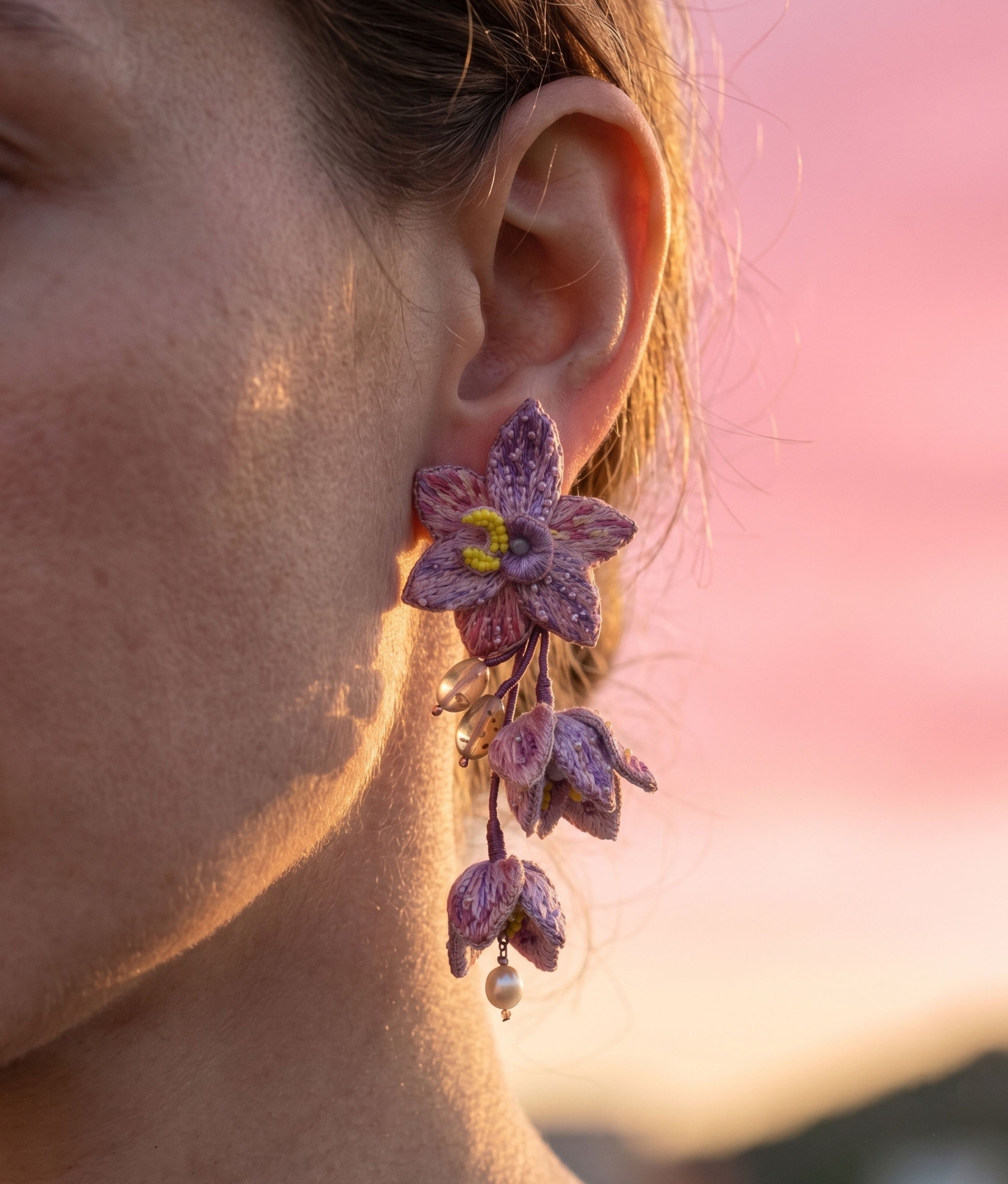 Queen of Sheeba Flower Earrings