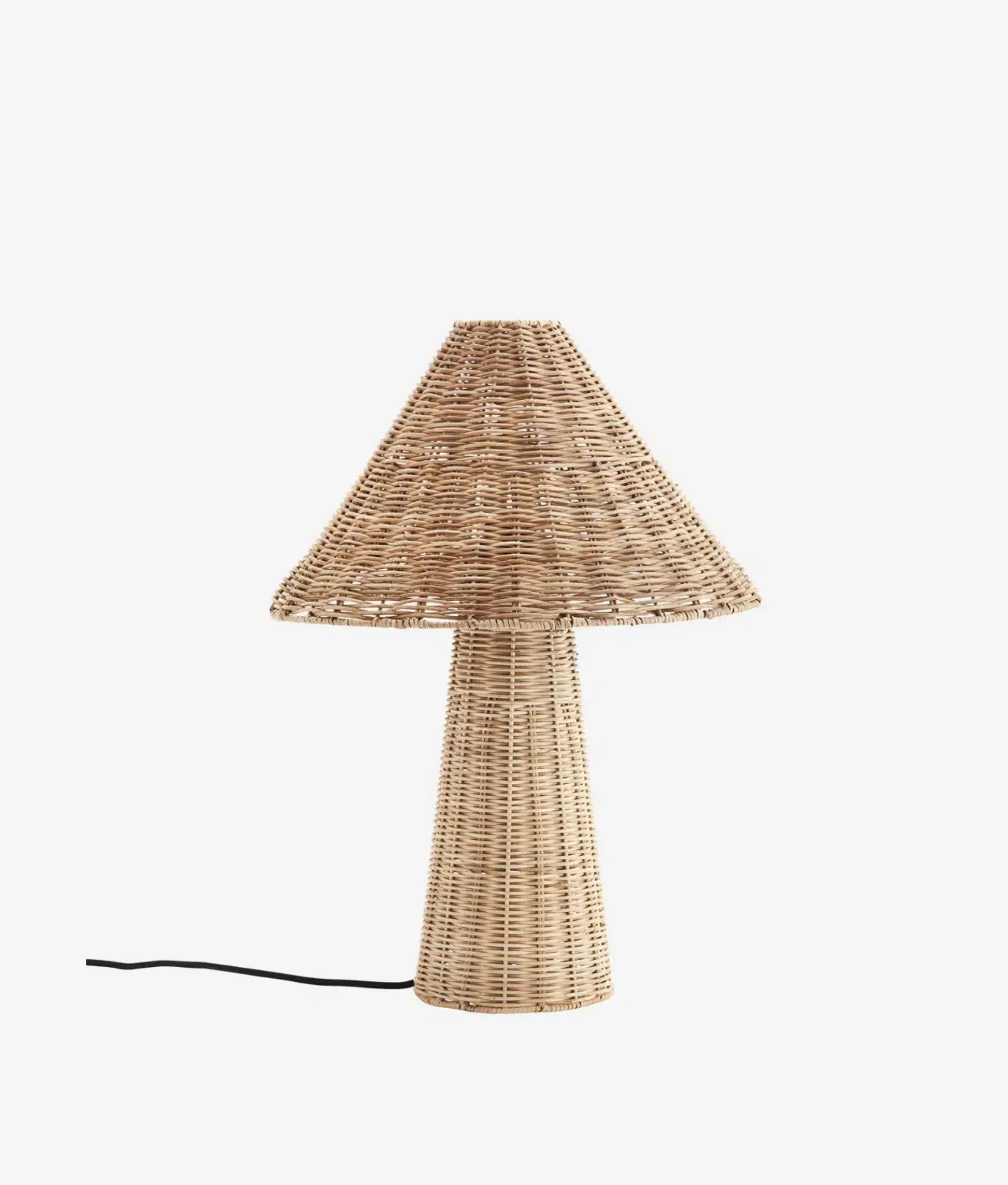 Natural Rattan Table Lamp Mushroom
