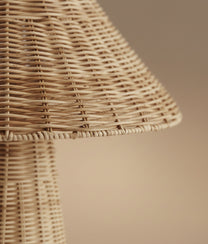 Natural Rattan Table Lamp Mushroom