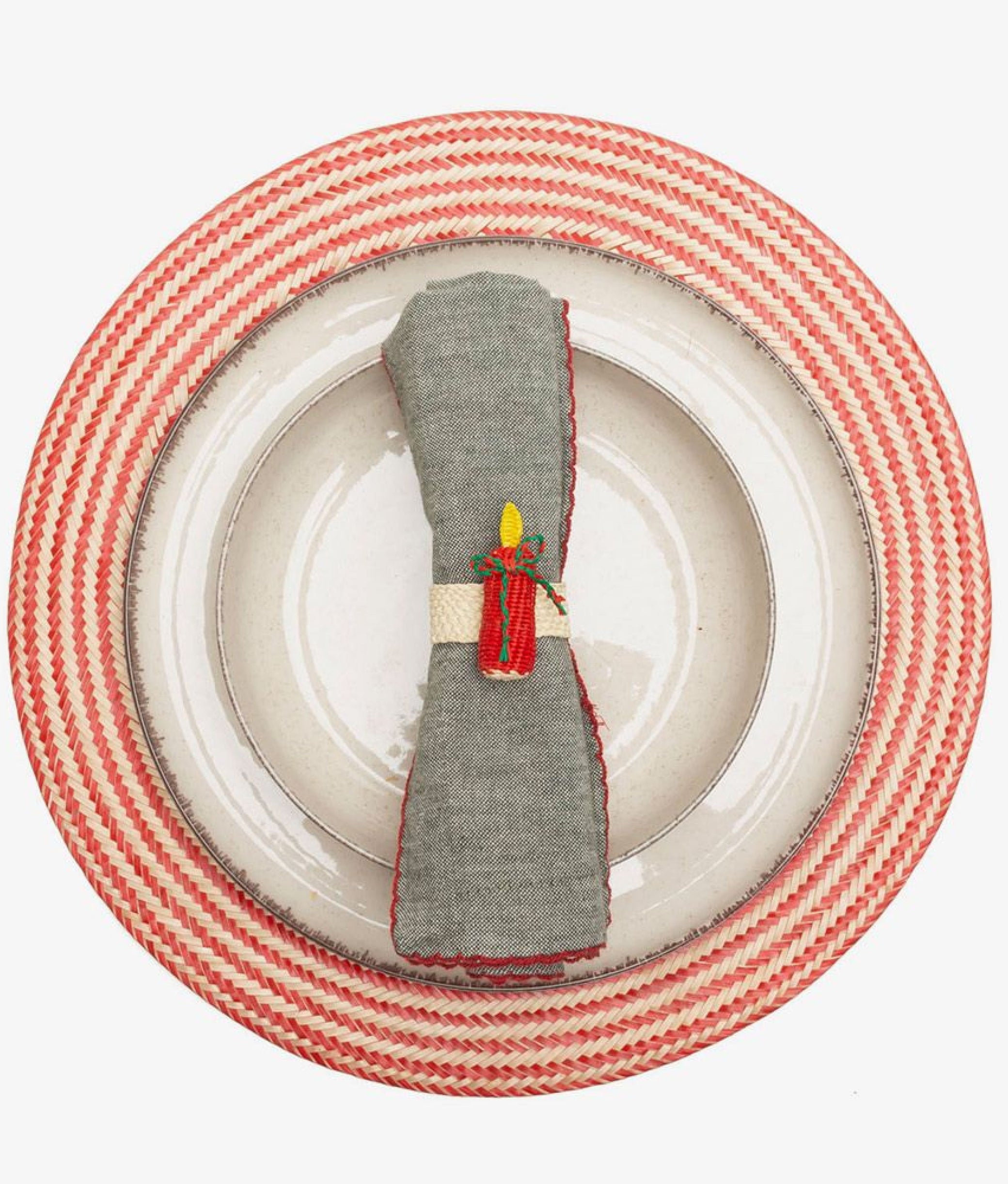 Red Candle Napkin Ring