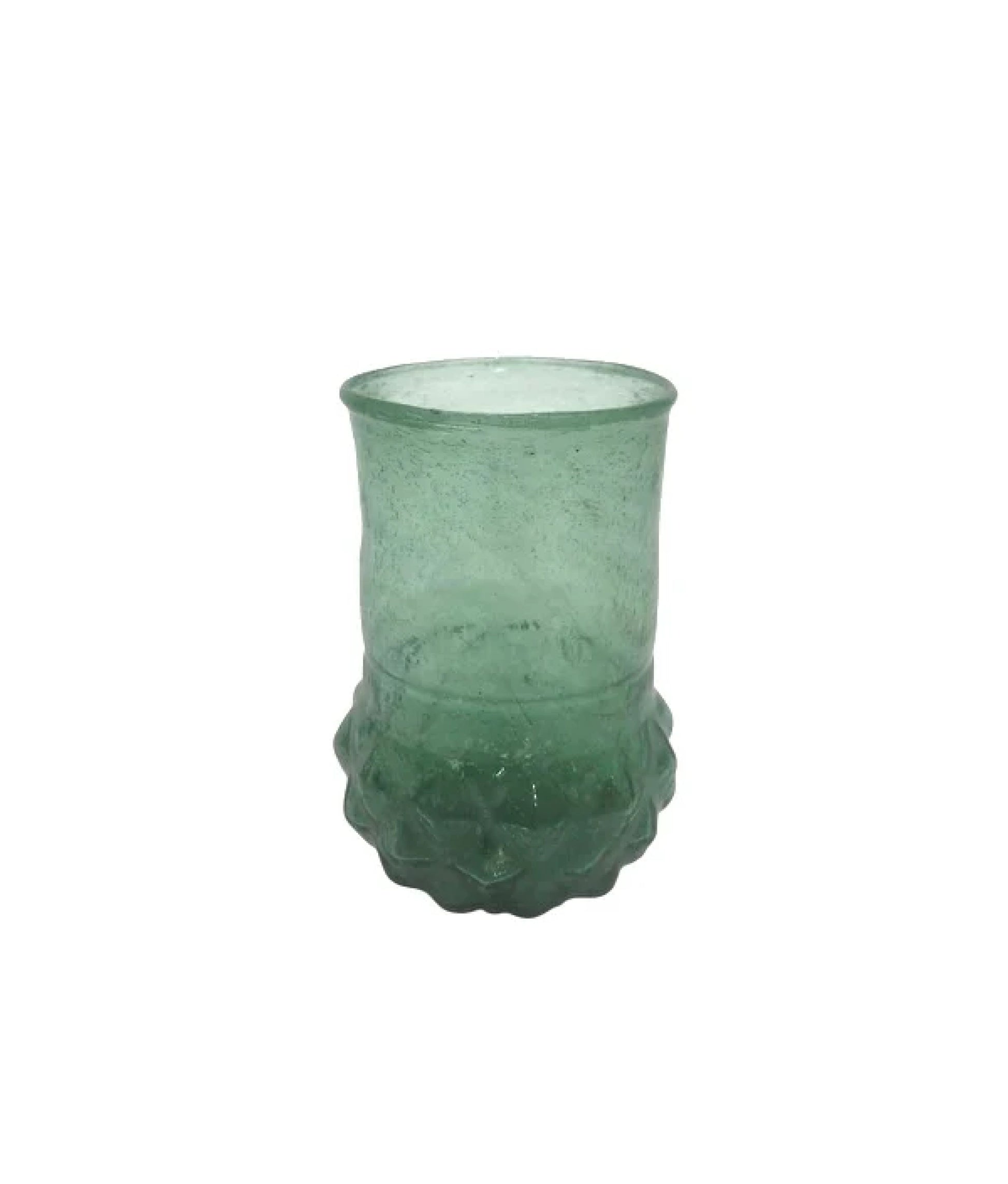 Textured Green Recycled Vase
