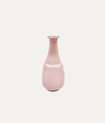 Recycled Opaline Pink Glass Vase