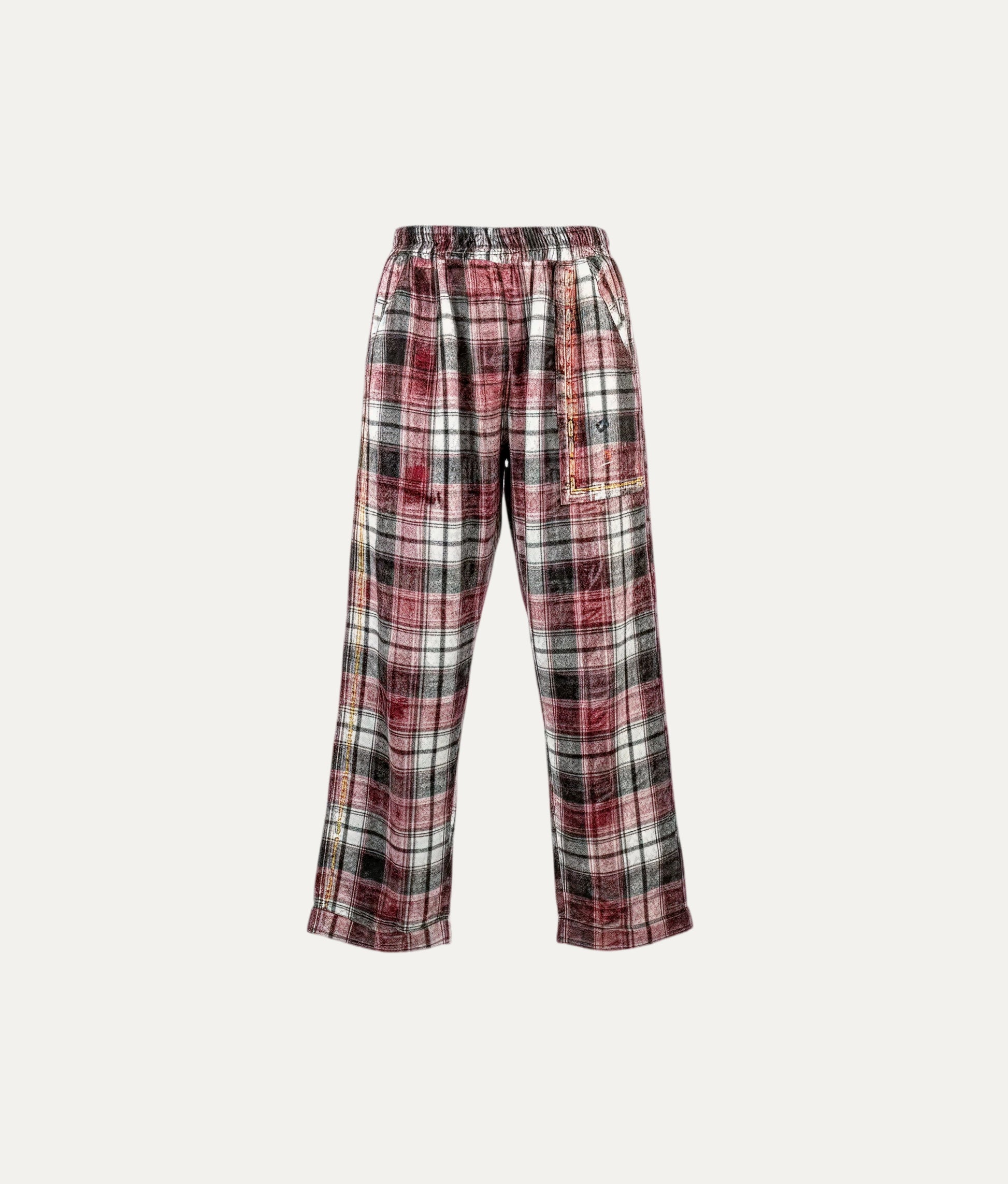 Red Black Square Pants
