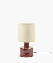 Red Table Lamp Beige Catherine