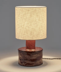 Red Table Lamp Beige Catherine