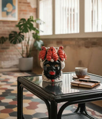Red Vase Moro Lady Small