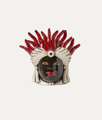 Medusa Small Red Moro Lady Vase