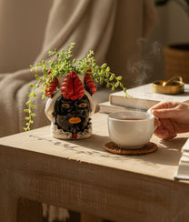 Red Vase Moro Man