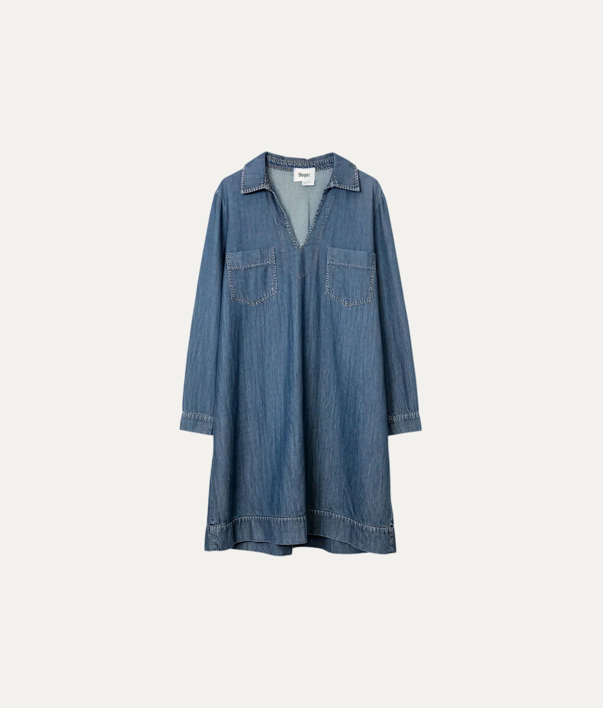Blue Denim Robe Dress